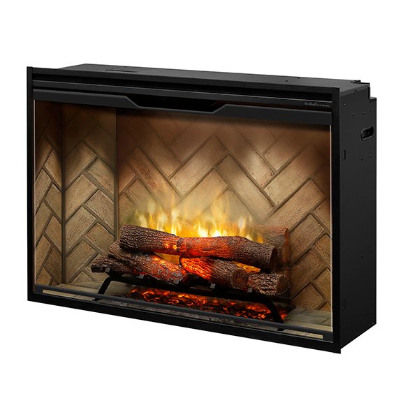 New Dimplex Revillusion 42 inch Built-In Electric Firebox w/ Glass and Plug Kit