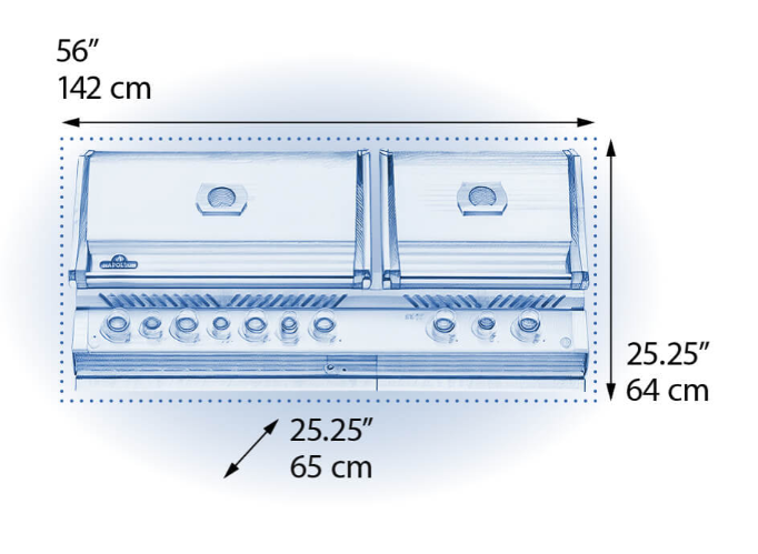 Napoleon Prestige® Pro 825 Built-in Gas Grill