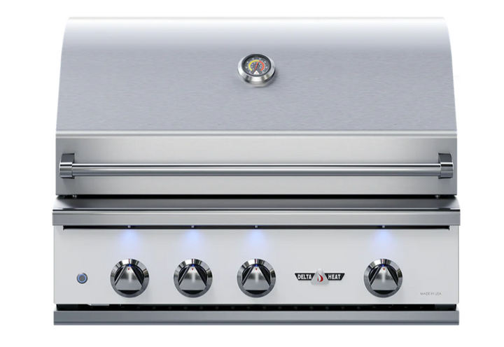 Delta Heat 32" White Outdoor Gas Grill - Built-In