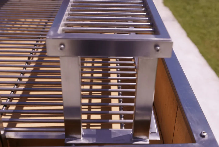 Tagwood BBQ Stainless Steel Warming Rack - Integrates over primary grilling surface for extra space to keep meats warm, toast buns, or rest food.