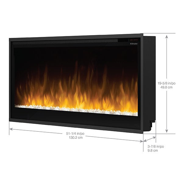 Dimplex Mutli-Fire Slim 50" Smart Recessed / Wall Mount Linear Electric Fireplace