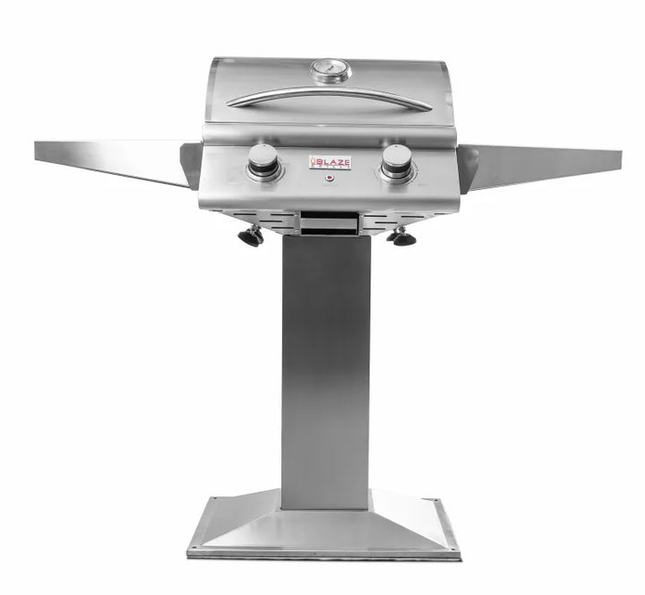 Blaze- Electric Grill On Pedestal W/ Side Shelves - BLZ-ELEC-21