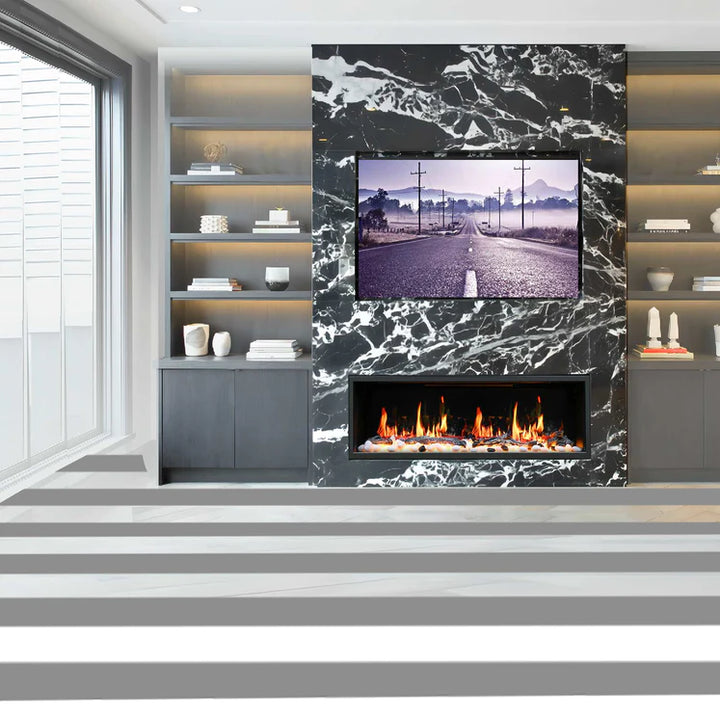 Litedeer Latitude 45-75" Ultra Linear Electric Fireplace with Smart App