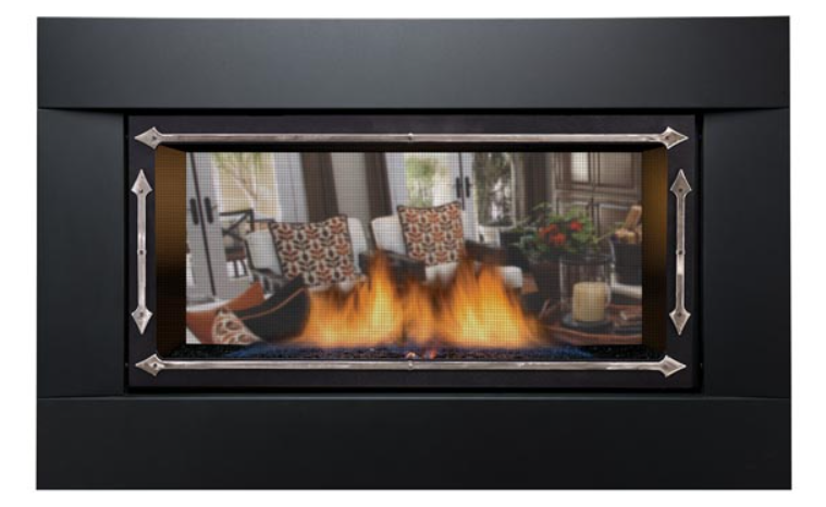 Sierra Flame Palisade 36" See-through Direct Vent Linear Fireplace