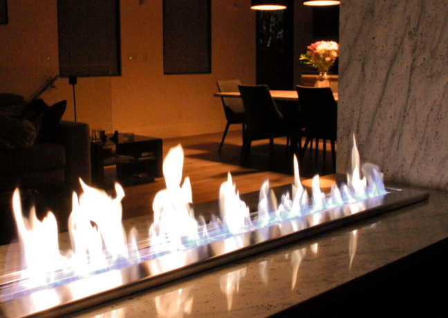 The Bio Flame 72” Burner - Ethanol Fireplace