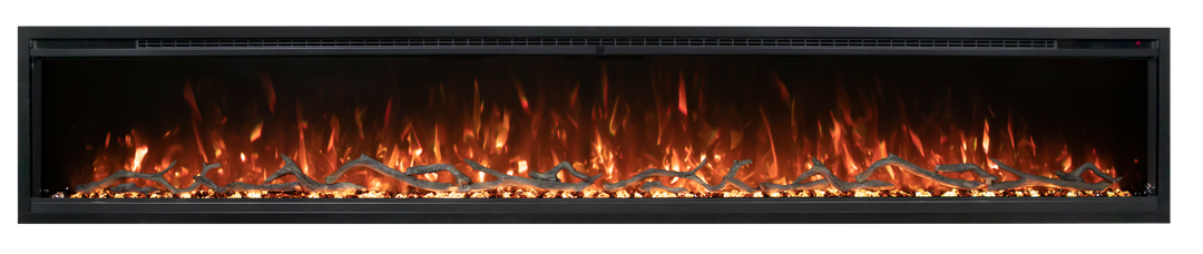 Modern Flames Spectrum Slimline Built-in/wall Mounted Electric Fireplace, Sizes: 50"-100"