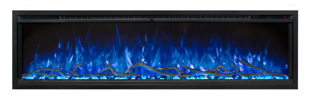 Modern Flames Spectrum Slimline Built-in/wall Mounted Electric Fireplace, Sizes: 50"-100"