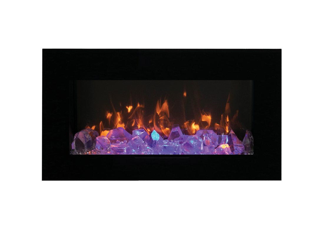 Amantii - WM-FM-BG wall mount Electric Fireplace