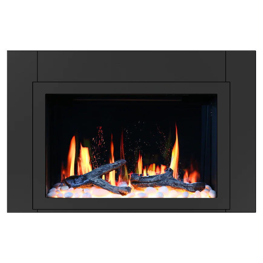 LiteStar 33 inch Wifi Smart Electric Fireplace Insert with App Crackling Sounds - ZEF38VC33