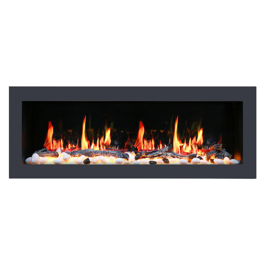 Litedeer Gloria II 48" Smart Push-in Electric Fireplace with App-ZEF48XS