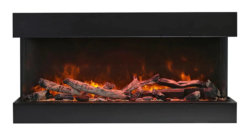 Amantii - Tru View XL Deep Smart Indoor / Outdoor 3 Sided Built-in Electric Fireplace