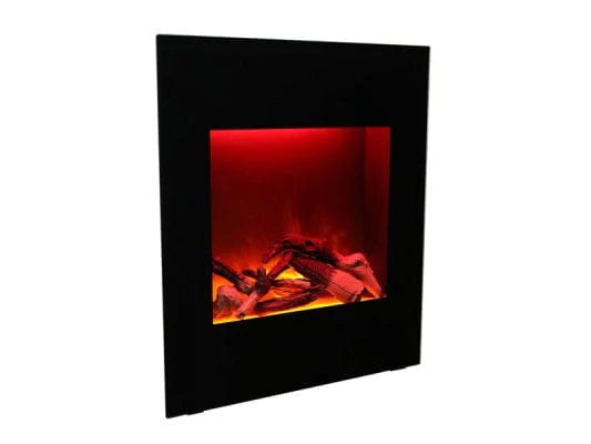 Amantii - WM-BI-2428-VLR-BG wall mount Smart Electric Fireplace