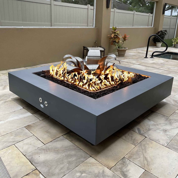 The Outdoor Plus | Cabo Square Powder Coated Fire Pit