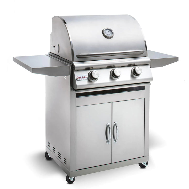 Blaze Freestanding Prelude LBM 25-Inch 3-Burner Gas Grill - BLZ-3LBM-LP/NG