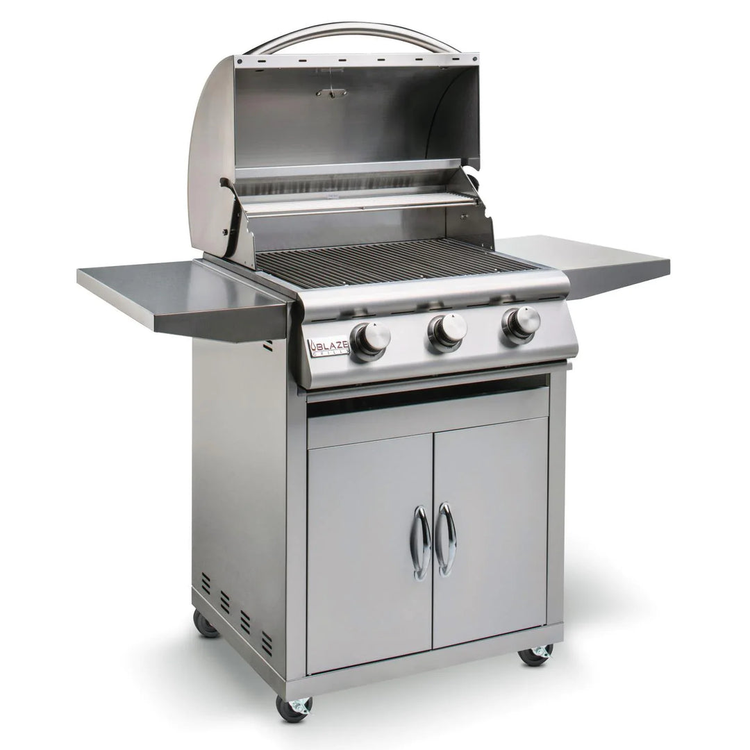 Blaze Freestanding Prelude LBM 25-Inch 3-Burner Gas Grill - BLZ-3LBM-LP/NG