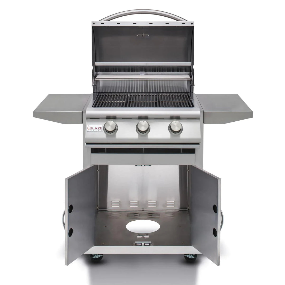 Blaze Freestanding Prelude LBM 25-Inch 3-Burner Gas Grill - BLZ-3LBM-LP/NG