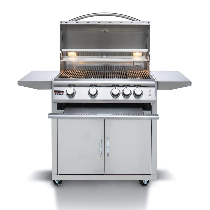 Blaze Freestanding Premium LTE 32-Inch 4-Burner Gas Grill With Rear Infrared Burner & Grill Lights - BLZ-4LTE2-NG/LP