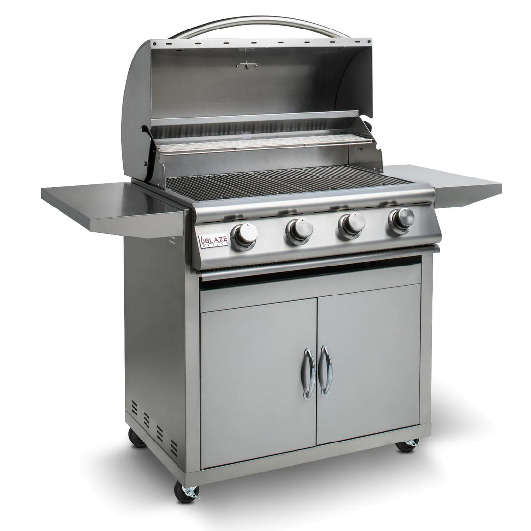 Blaze Freestanding Prelude LBM 32-Inch 4-Burner Gas Grill - BLZ-4LBM-LP/NG