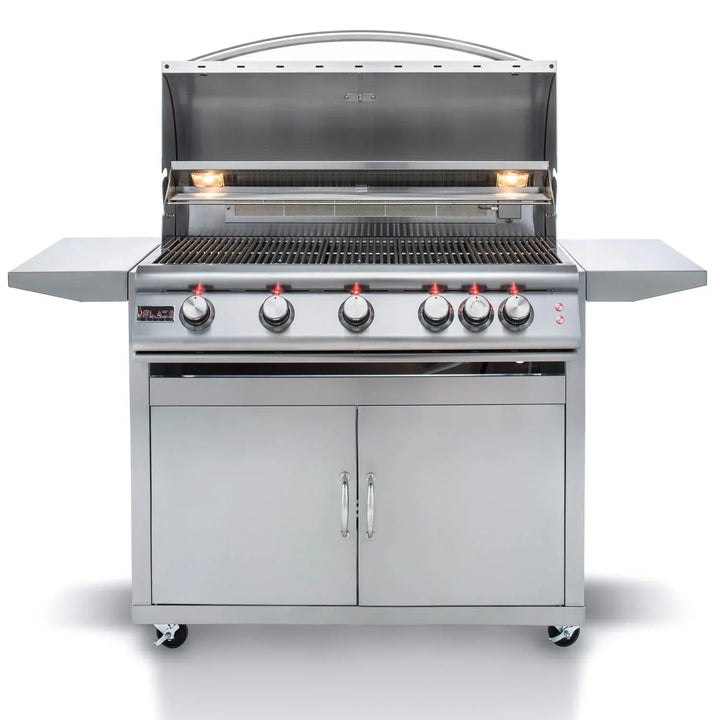 Blaze Freestanding Premium LTE 40-Inch 5-Burner Grill With Rear Infrared Burner & Grill Lights - BLZ-5LTE2-NG/LP