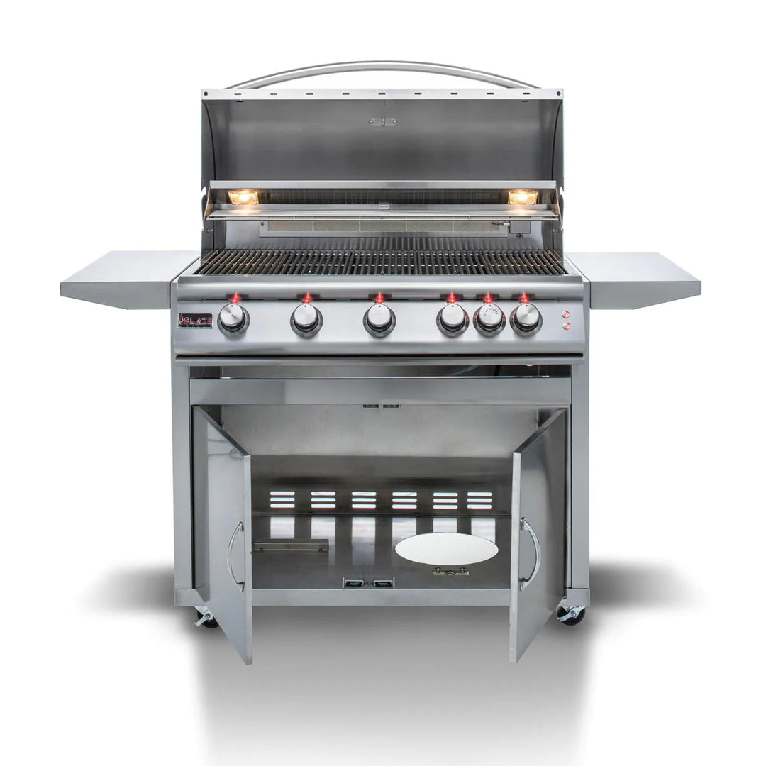 Blaze Freestanding Premium LTE 40-Inch 5-Burner Grill With Rear Infrared Burner & Grill Lights - BLZ-5LTE2-NG/LP