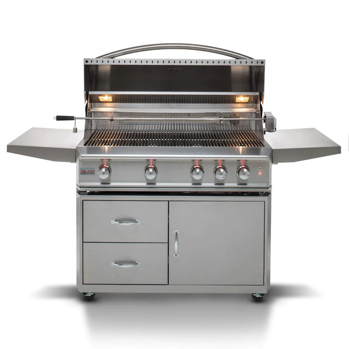 Blaze Professional LUX 44-Inch 4-Burner Freestanding Gas Grill With Rear Infrared Burner - BLZ-4PRO-NG/LP