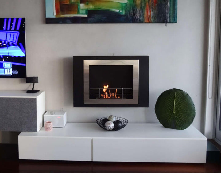 The Bio Flame Fiorenzo 33-inch Built-in/wall Mounted Ethanol Fireplace