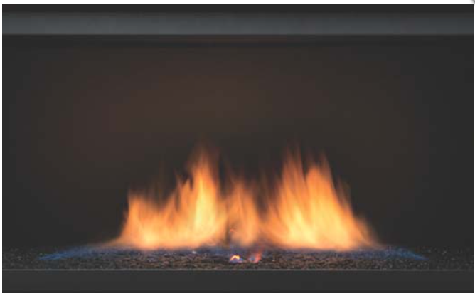 Sierra Flame Palisade 36" See-through Direct Vent Linear Fireplace