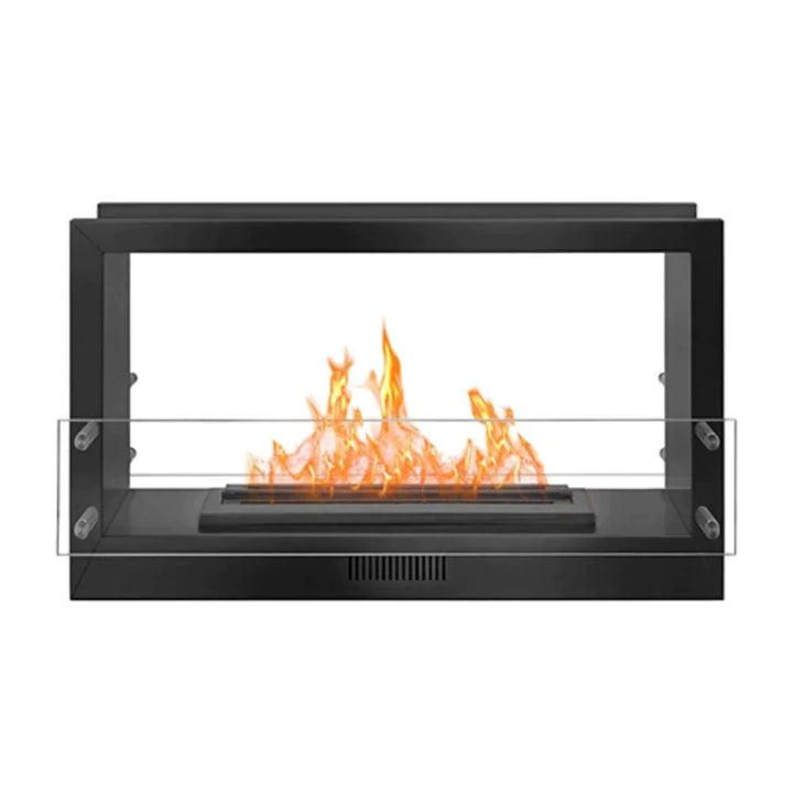 The Bio Flame 38-inch Firebox Ds Built-in See-through Ethanol Fireplace