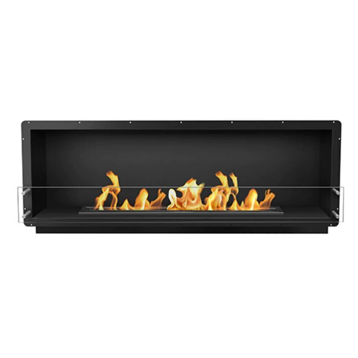 The Bio Flame 72-inch Firebox SS - Built-in Ethanol Fireplace