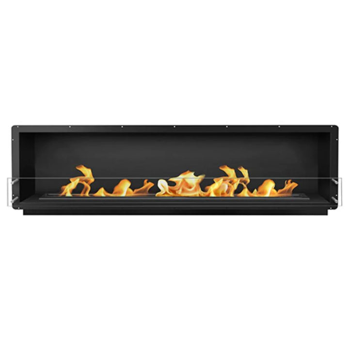 The Bio Flame 96-inch Firebox SS - Built-in Ethanol Fireplace