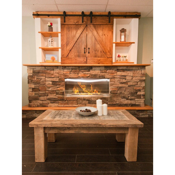 The Bio Flame Xl Firebox SS 53-inch Built-in Ethanol Fireplace