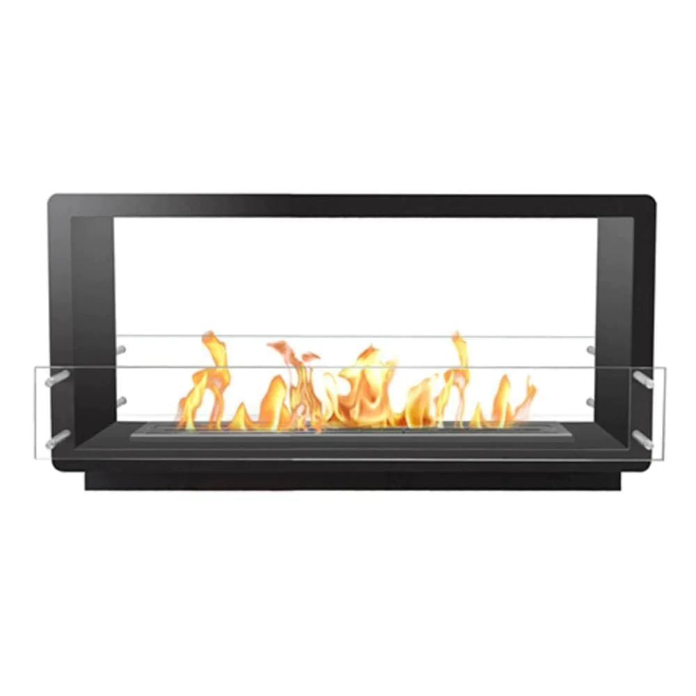The Bio Flame Xl Firebox DS 53-inch Built-in See-thru Ethanol Fireplace