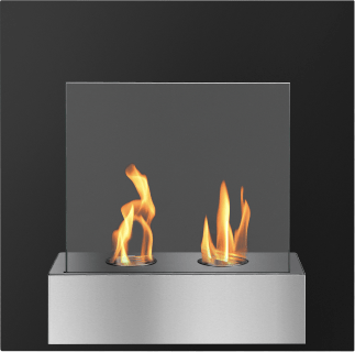 The bio flame Pure 24-inch wall mounted ethanol fireplace