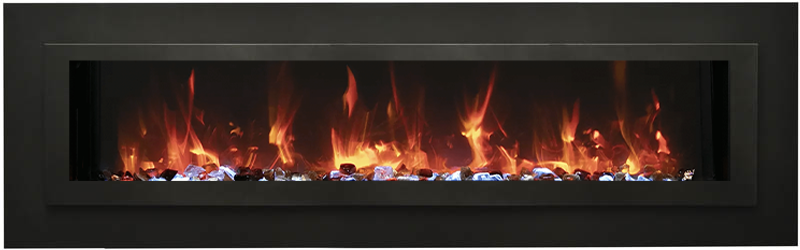 Sierra Flame - WM-FML-STL Linear Electric Fireplace